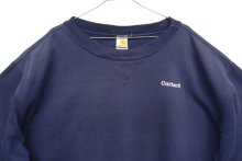 他の写真1: 00'S CARHARTT 前Vガゼット付き スウェットシャツ フェードネイビー (VINTAGE)