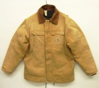 CARHARTT "TRADITIONAL COAT" 裏地キルティング ダックジャケット フェードブラウン (VINTAGE)