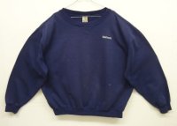 00'S CARHARTT 前Vガゼット付き スウェットシャツ フェードネイビー (VINTAGE)