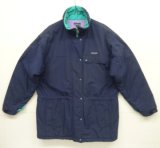 90'S PATAGONIA 旧タグ 中綿入り ハーフコート ネイビー (VINTAGE)