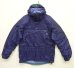 画像1: 90'S PATAGONIA 旧タグ リップストップナイロン アノラックパーカー ネイビー/グリーン (VINTAGE) (1)