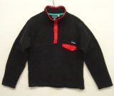 90'S PATAGONIA ”SNAP-T" 旧タグ スナップT ブラック/レッド カナダ製 (VINTAGE)