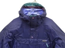 他の写真1: 90'S PATAGONIA 旧タグ リップストップナイロン アノラックパーカー ネイビー/グリーン (VINTAGE)