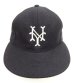 画像2: COOPERSTOWN BALL CAP "NEW YORK CUBANS" 汗止め＆バックストラップレザー製 ウールキャップ ネイビー USA製 (NEW) (2)