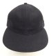 画像2: COOPERSTOWN BALL CAP "SOLID WOOL CAP" 汗止め＆バックストラップレザー製 ウールキャップ ネイビー USA製 (NEW) (2)