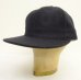 画像1: COOPERSTOWN BALL CAP "SOLID WOOL CAP" 汗止め＆バックストラップレザー製 ウールキャップ ネイビー USA製 (NEW) (1)