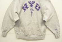 他の写真3: 90'S CHAMPION "NYU" 刺繍タグ リバースウィーブ パーカー グレー USA製 (VINTAGE)