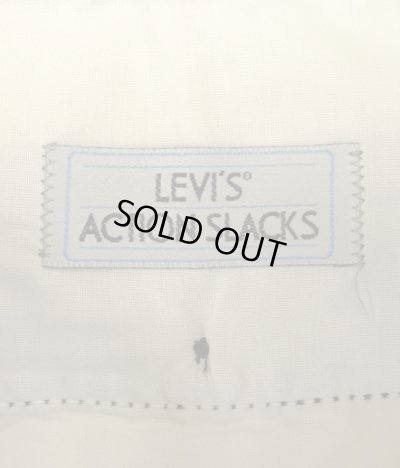 画像2: 90'S LEVIS "ACTION SLACKS" スラックス ブラック W36L31 TALONジップ USA製 (DEADSTOCK)