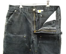 他の写真1: CARHARTT ダブルニー ダック ペインターパンツ フェードブラック W38L34 USA製 (VINTAGE)