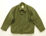 80'S アメリカ軍 US NAVY "A-2" デッキジャケット ミリタリーグリーン (VINTAGE)