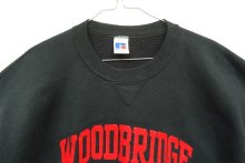 他の写真1: 90'S RUSSELL ATHLETIC "WOODBRIDGE ATHLETICS" 前Vガゼット付き クルーネック スウェットシャツ ブラック USA製 (VINTAGE)