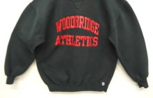 他の写真3: 90'S RUSSELL ATHLETIC "WOODBRIDGE ATHLETICS" 前Vガゼット付き クルーネック スウェットシャツ ブラック USA製 (VINTAGE)