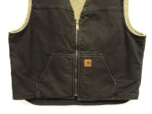 他の写真3: CARHARTT 裏地ボア ダックベスト ブラック メキシコ製 (VINTAGE)