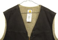 他の写真1: CARHARTT 裏地ボア ダックベスト ブラック メキシコ製 (VINTAGE)