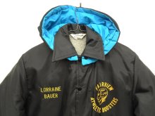 他の写真1: 80'S LEADER SPORTSWEAR フード付き 裏ボア付き コーチジャケット ブラック USA製 (VINTAGE)