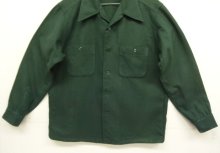 他の写真3: 70'S PENDLETON "BOARD SHIRT" ウール オープンカラーシャツ ダークグリーン USA製 (VINTAGE)