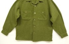 他の写真3: 60'S PENDLETON "BOARD SHIRT" ウール オープンカラーシャツ オリーブ USA製 (VINTAGE)