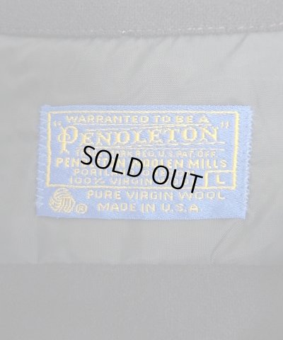 画像2: 70'S PENDLETON "BOARD SHIRT" ウール オープンカラーシャツ ネイビー USA製 (VINTAGE)