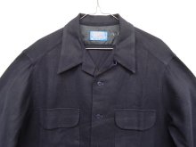 他の写真1: 70'S PENDLETON "BOARD SHIRT" ウール オープンカラーシャツ ネイビー USA製 (VINTAGE)