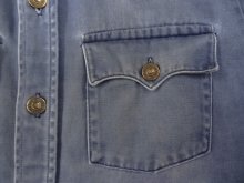 他の写真2: 70'S LEVIS ワッペン付き モールスキンシャツ フェードネイビー (VINTAGE)