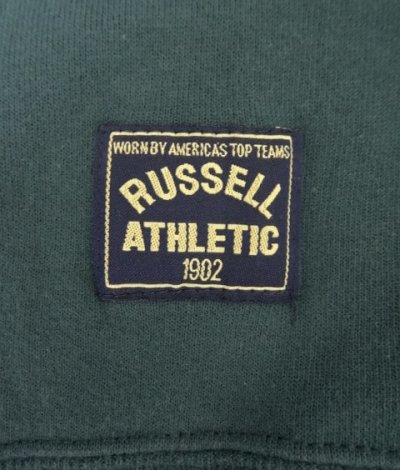 画像4: 90'S RUSSELL ATHLETIC ハーフジップ カラーブロック スウェットシャツ ネイビー/グリーン USA製 (VINTAGE)