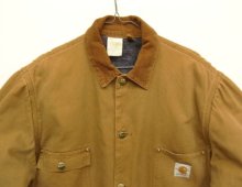 他の写真1: 80'S CARHARTT "MICHIGAN CHORE COAT" 裏地ブランケット ダックジャケット ブラウン USA製 (VINTAGE)