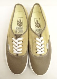 他の写真1: VANS "SALES SAMPLE" AUTHENTIC キャンバス/スウェード スニーカー ブラウン/ベージュ (一点物/NEW)