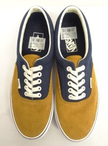 他の写真1: VANS "SALES SAMPLE" ERA コーデュロイ/キャンバス スニーカー ブラウン/ネイビー (一点物/NEW)