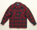 画像1: 70'S PENDLETON "BOARD SHIRT" ウール オープンカラーシャツ チェック柄 USA製 (DEADSTOCK) (1)