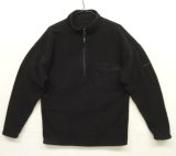 90'S EDDIE BAUER "EBTEK" ハーフジップ フリースシャツ ブラック USA製 (VINTAGE)