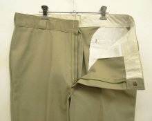 他の写真1: 90'S DICKIES 874 ワークパンツ ベージュ 42TALONジップ W38L32 USA製 (VINTAGE)