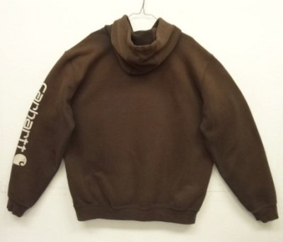 画像4: CARHARTT 袖プリント入り プルオーバー スウェットパーカー フェードブラウン (VINTAGE)