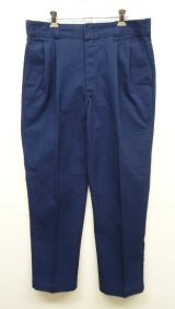 90'S DICKIES ツープリーツ ワークパンツ ネイビー W34L30 USA製 (VINTAGE)