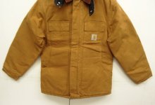 他の写真3: CARHARTT "TRADITIONAL COAT" フード付き 裏地キルティング ダックジャケット ブラウン USA製 (VINTAGE)