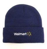 WALMART アクリル ニットキャップ ネイビー (USED)