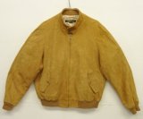 80'S BROOKS BROTHERS 裏地付き ヌバックレザー ドリズラージャケット ライトブラウン (VINTAGE)