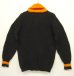 画像3: 60'S WARREN-KNIT ショールカラー ニットカーディガン ブラック/オレンジ カナダ製 (DEADSTOCK)  (3)