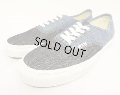 画像1: VANS "SALES SAMPLE" AUTHENTIC デニム スニーカー インディゴ/ライトインディゴ (一点物/NEW)