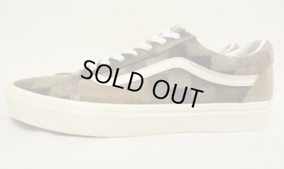 画像3: VANS "SALES SAMPLE" OLD SKOOL ウール スニーカー ブラウン/ベージュ チェック (一点物/NEW)