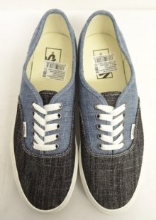 他の写真1: VANS "SALES SAMPLE" AUTHENTIC デニム スニーカー インディゴ/ライトインディゴ (一点物/NEW)