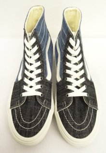 他の写真1: VANS "SALES SAMPLE" SK8-HI デニム スニーカー インディゴ/ライトインディゴ (一点物/NEW)