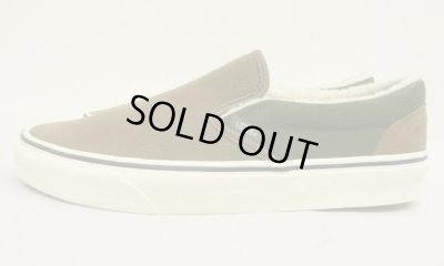 画像3: VANS "SALES SAMPLE" SLIP-ON スウェード ボア付き スニーカー トープ/オリーブ (一点物/NEW)