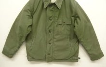 他の写真3: 80'S アメリカ軍 US NAVY "A-2" 背面ステンシル デッキジャケット ミリタリーグリーン (VINTAGE)