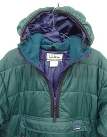 他の写真2: 90'S LL Bean プリマロフト ハーフジップ フード付きジャケット グリーン/パープル USA製 (VINTAGE)