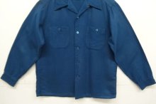 他の写真3: 70'S PENDLETON "BOARD SHIRT" ウール オープンカラーシャツ ブルー USA製 (VINTAGE)