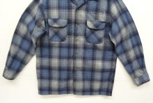 他の写真3: 90'S PENDLETON "BOARD SHIRT" ウール オープンカラーシャツ ブルーチェック (VINTAGE)