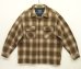 画像1: 90'S PENDLETON "BOARD SHIRT" ウール オープンカラーシャツ オンブレチェック (VINTAGE) (1)