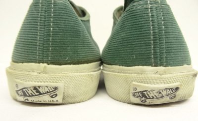 画像4: 90'S VANS コーデュロイスニーカー グリーン USA製 (VINTAGE)