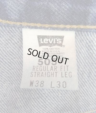 画像2: 00'S LEVIS 505 デニム インディゴ W38L30 USA製 (VINTAGE)