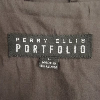 画像2: 90'S PERRY ELLIS PORTFOLIO 裏地付き ドリズラージャケット フェードブラック (VINTAGE)